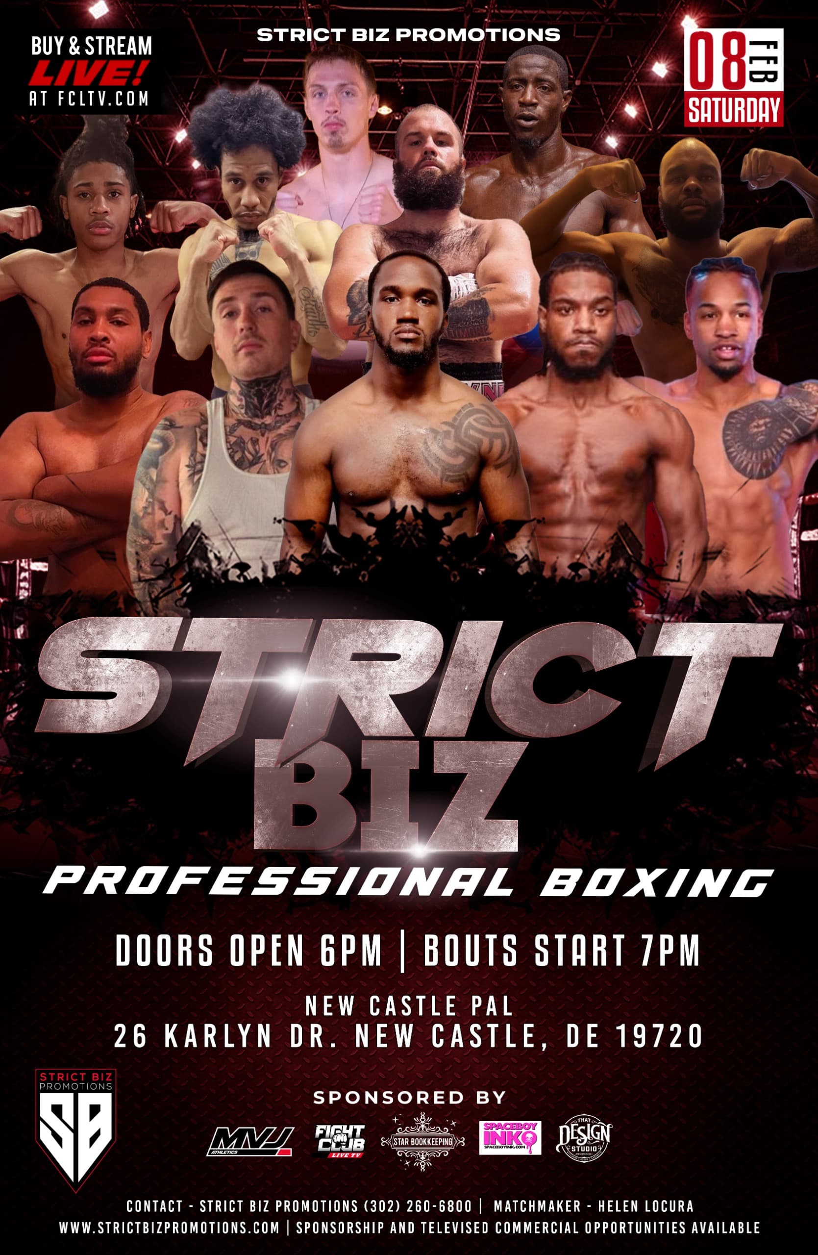 Strict Biz Boxing | Feb 8, 2025 | New Castle PAL Center
